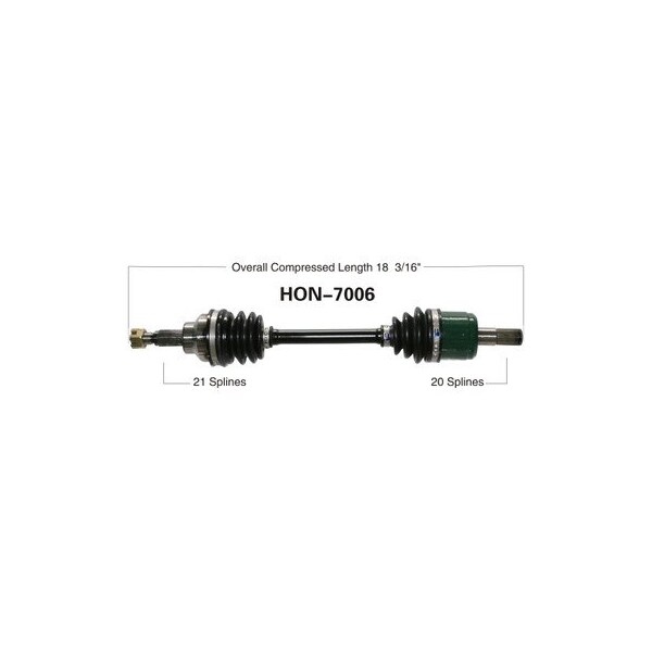 Wide Open OE Replacement CV Axle for HONDA FRONT TRX300FW FOUR TRAX 93-00 HON-7006 - main